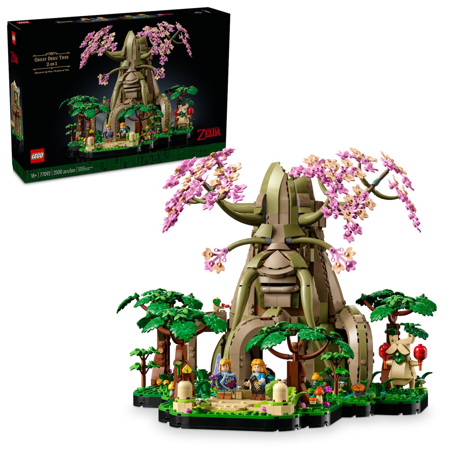 LEGO The Legend of Zelda Great Deku Tree 2in1 Building Set for Adults 77092