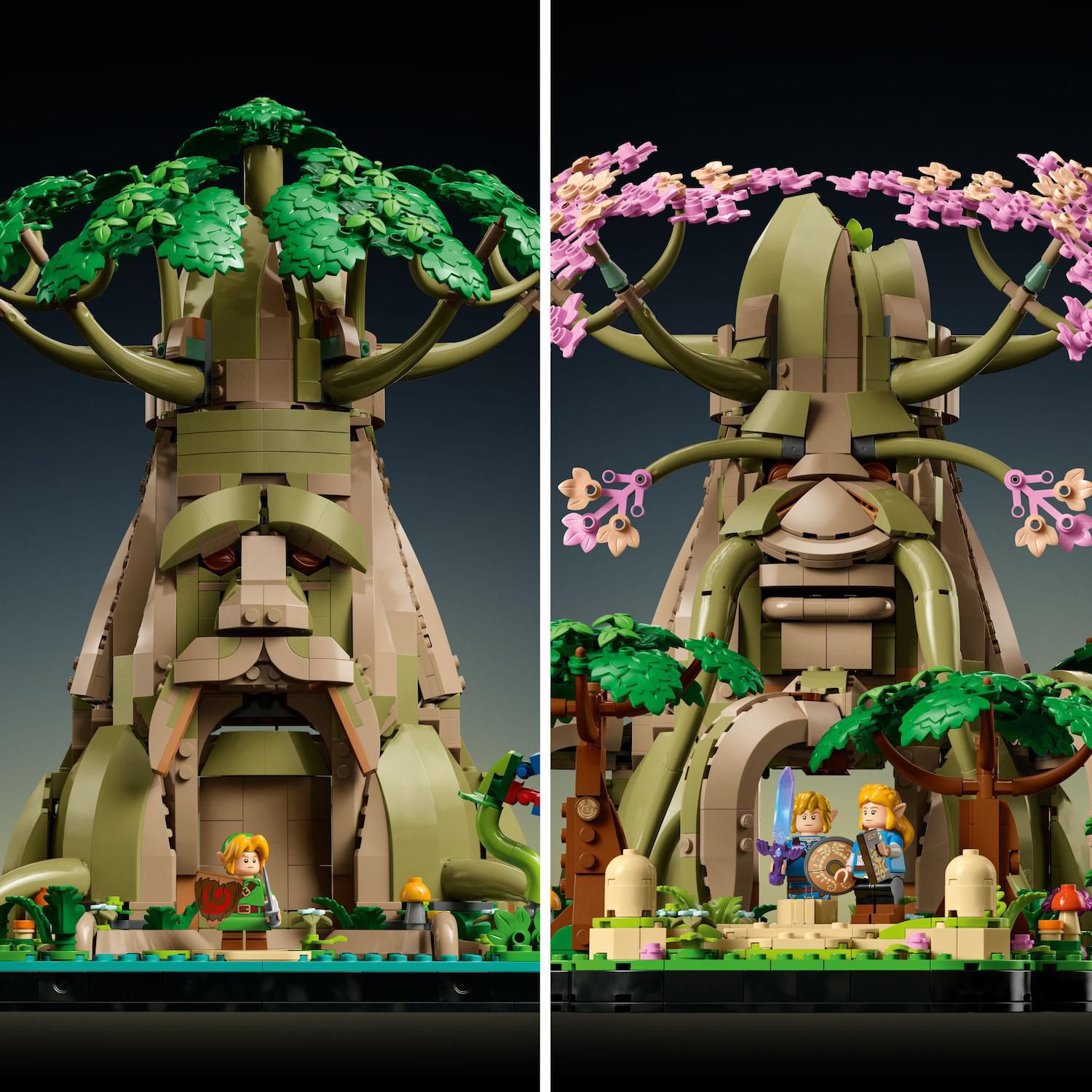 LEGO The Legend of Zelda Great Deku Tree 2in1 Building Set for Adults 77092