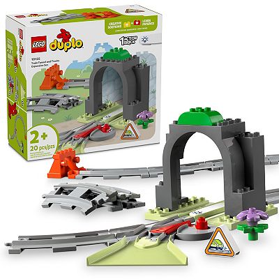 LEGO DUPLO Town Train Tunnel and Tracks Expansion Set 10425 Building Kit  (20 Pieces)