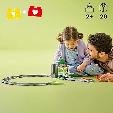 LEGO DUPLO Town Train Tunnel and Tracks Expansion Set 10425 Building Kit (20 Pieces)