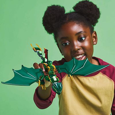 ルキロキセット　そぼろ LEGO NINJAGO Lloyd's Green Forest Dragon Toy 71829
