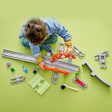 LEGO DUPLO Town Train Bridge and Tracks Expansion Set 10426 Building Kit (42 Pieces)