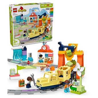 LEGO DUPLO Town Big Interactive Community Train Set 10428 Building Kit (103 Pieces)