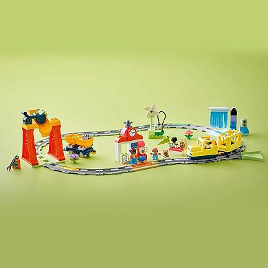 LEGO DUPLO Town Big Interactive Community Train Set 10428 Building Kit (103 Pieces)
