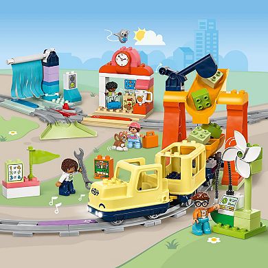 LEGO DUPLO Town Big Interactive Community Train Set 10428 Building Kit (103 Pieces)