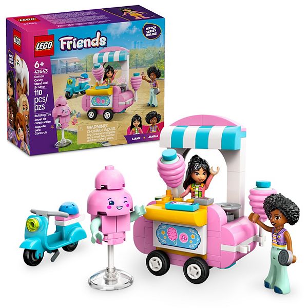 はなここ LEGO Friends Cotton Candy Stand and Scooter Building Toy 42643