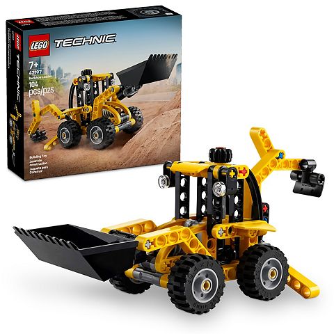 Детские конструкторы LEGO Technic Backhoe Loader Construction Toy 42197 Building Kit (104 Pieces)