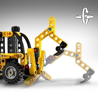 LEGO Technic Backhoe Loader Construction Toy 42197 Building Kit (104 Pieces)