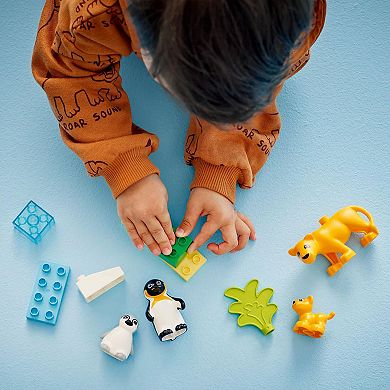LEGO DUPLO Town Wild Animal Families Penguins & Lions 10442 Building Kit (10 Pieces)
