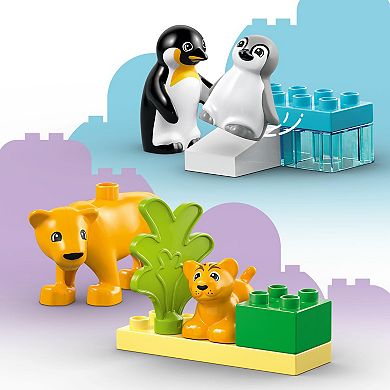 LEGO DUPLO Town Wild Animal Families Penguins & Lions 10442 Building Kit (10 Pieces)