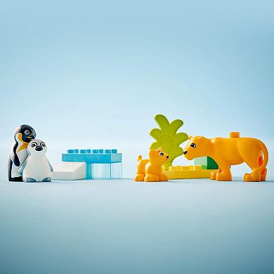 LEGO DUPLO Town Wild Animal Families Penguins & Lions 10442 Building Kit (10 Pieces)