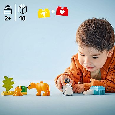 LEGO DUPLO Town Wild Animal Families Penguins & Lions 10442 Building Kit (10 Pieces)