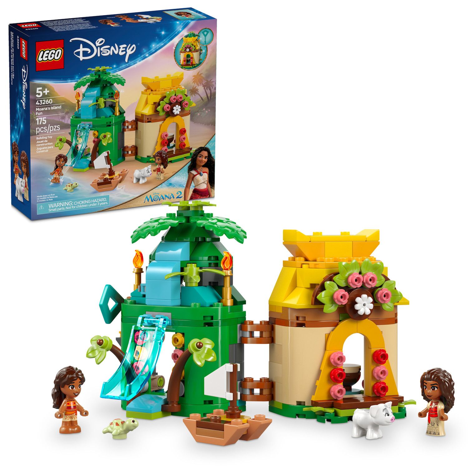 Детские конструкторы LEGO Disney Moana's Island Fun Building Toy Playset 43260 — фото 1