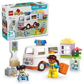 LEGO DUPLO Town Ambulance & Driver 10447 Building Kit (19 Pieces)