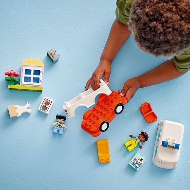 LEGO DUPLO Town Ambulance & Driver 10447 Building Kit (19 Pieces)