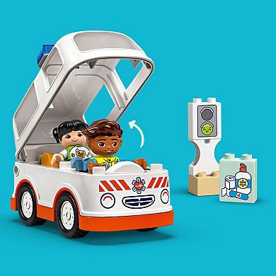 LEGO DUPLO Town Ambulance & Driver 10447 Building Kit (19 Pieces)
