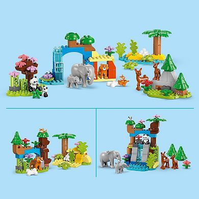LEGO DUPLO Town 3 in 1 Wild Animal Families 10446 Building Kit (92 Pieces)