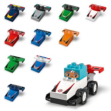 LEGO DUPLO Town F1 Team Race Cars & Drivers 10445 Building Kit (70 Pieces)