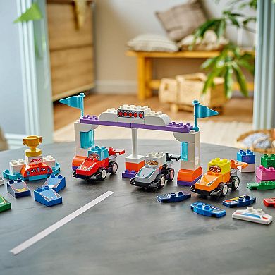 LEGO DUPLO Town F1 Team Race Cars & Drivers 10445 Building Kit (70 Pieces)