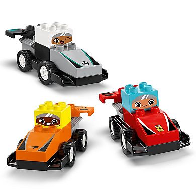 LEGO DUPLO Town F1 Team Race Cars & Drivers 10445 Building Kit (70 Pieces)