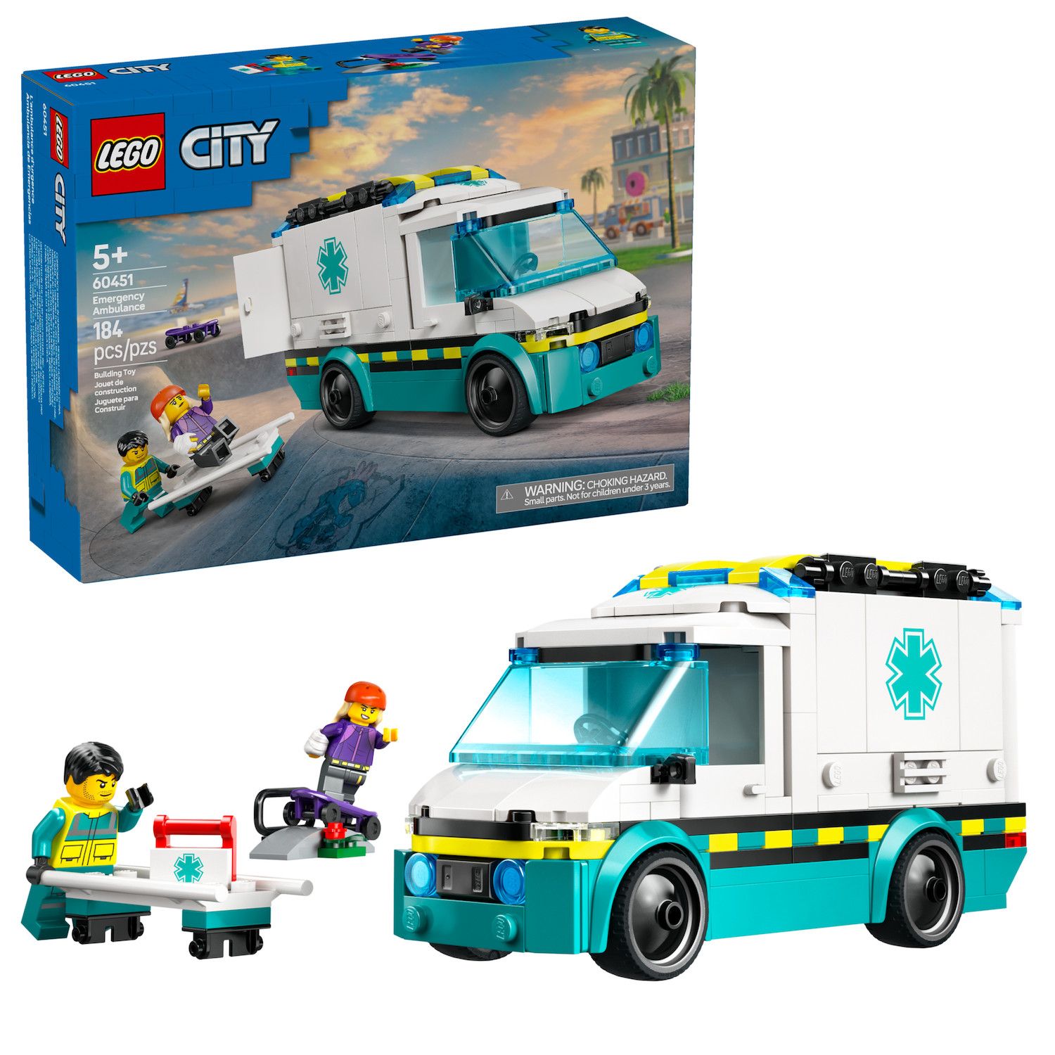 Детские конструкторы LEGO City Emergency Ambulance Building Toy 60451