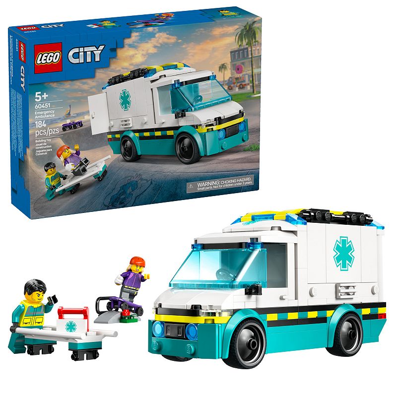 UPC 673419403528 product image for LEGO City Emergency Ambulance Building Toy 60451, Na | upcitemdb.com