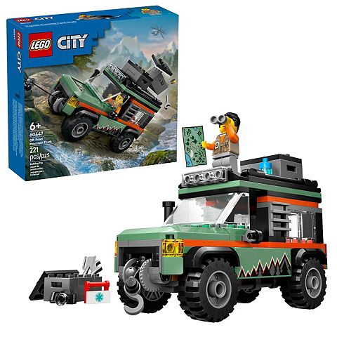 Детские конструкторы LEGO City Off-Road 4x4 Mountain Truck Building Toy 60447