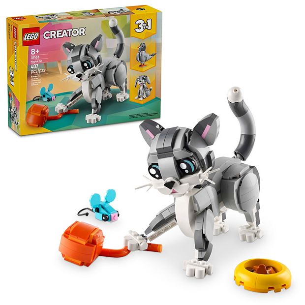 LEGO Creator 3 in 1 Playful Cat 31163 Building Kit (407 Pieces)