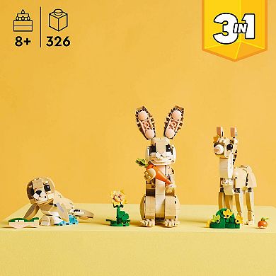 LEGO Creator 3 in 1 Cute Bunny Set 31162 Building Kit (326 Pieces)
