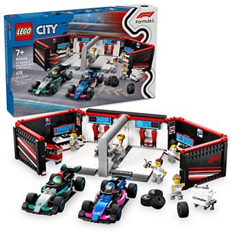 LEGO City F1 Garage & Mercedes-AMG & Alpine Cars Toy 60444