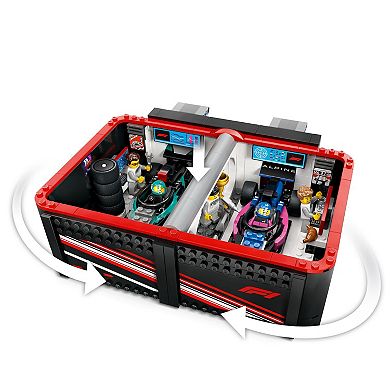 LEGO City F1 Garage & Mercedes-AMG & Alpine Cars Toy 60444