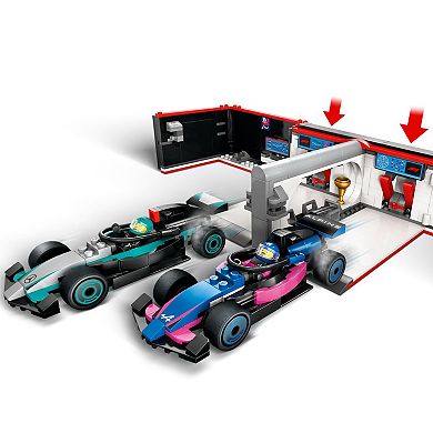 LEGO City F1 Garage & Mercedes-AMG & Alpine Cars Toy 60444