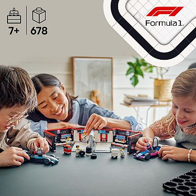 LEGO City F1 Garage & Mercedes-AMG & Alpine Cars Toy 60444