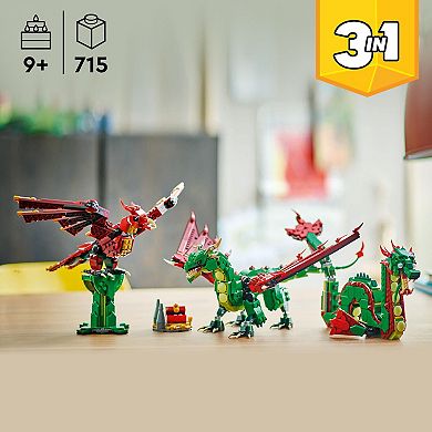 LEGO Creator 3 in 1 Medieval Dragon 31161 Building Kit (715 Pieces)