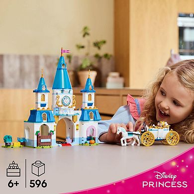 LEGO Disney Princess Cinderella's Castle & Horse Carriage Playset 43275