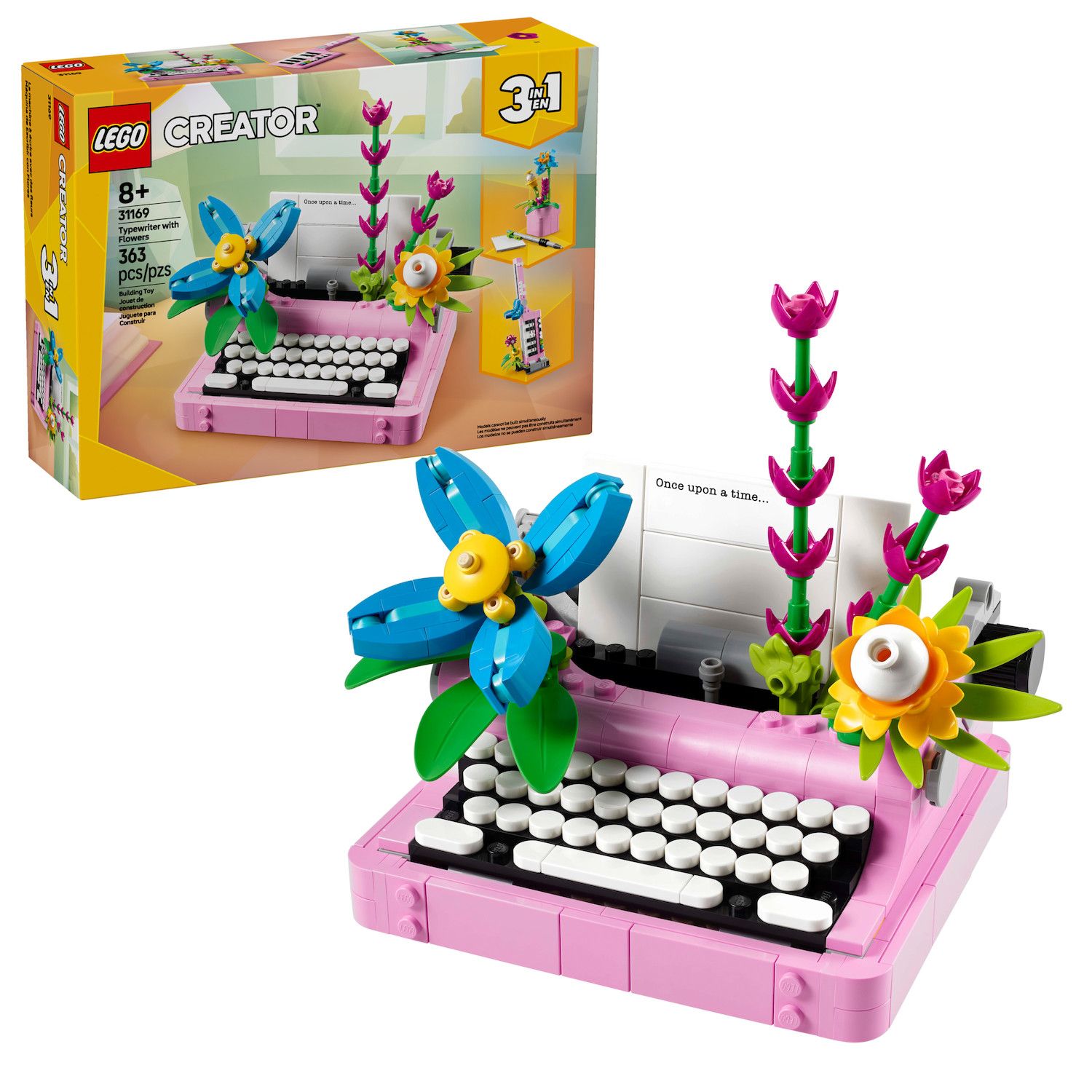 Детский конструктор LEGO Creator 3-in-1 Typewriter with Flowers Building Toy 31169 — фото 1