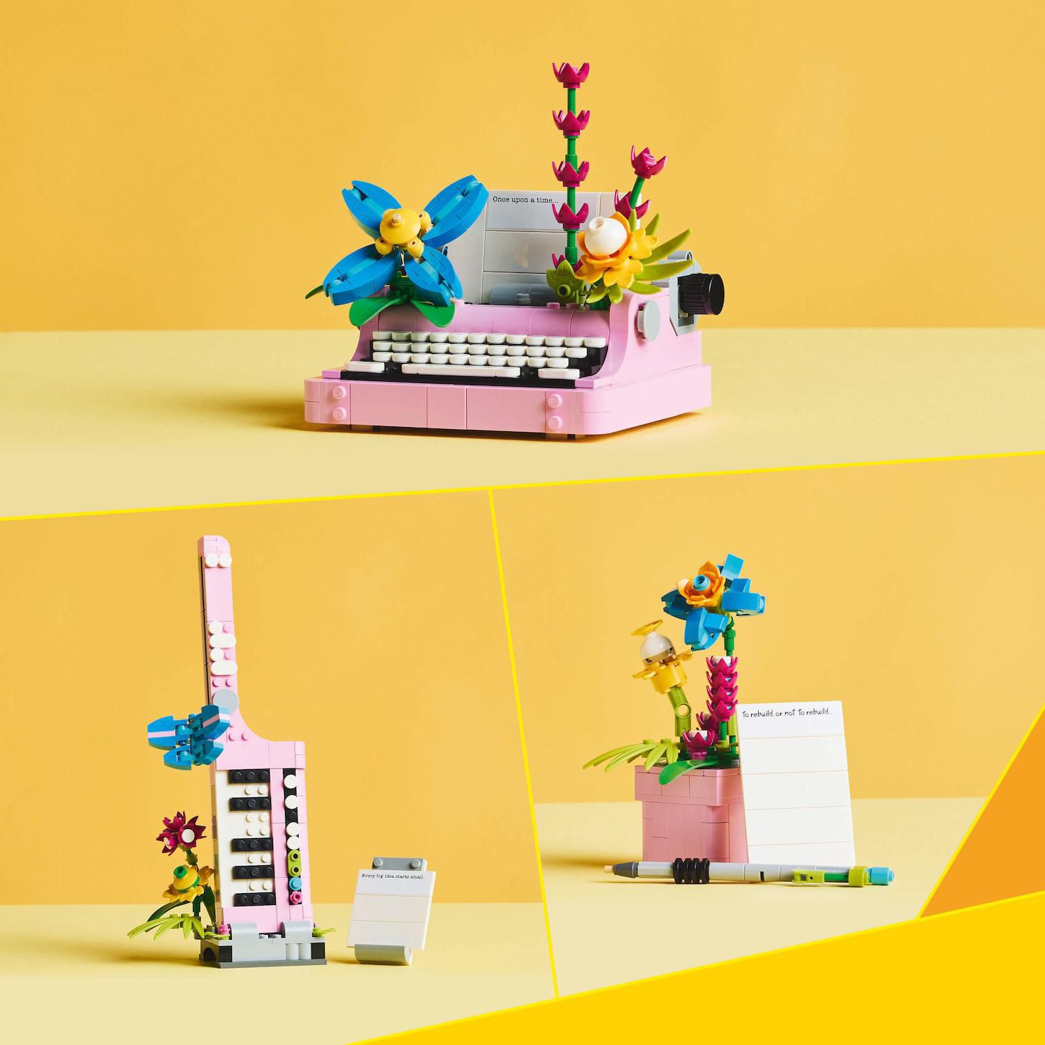 Детский конструктор LEGO Creator 3-in-1 Typewriter with Flowers Building Toy 31169 — фото 3
