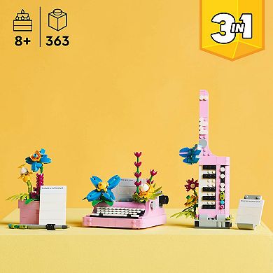 LEGO Creator 3-in-1 Typewriter with Flowers Building Toy 31169