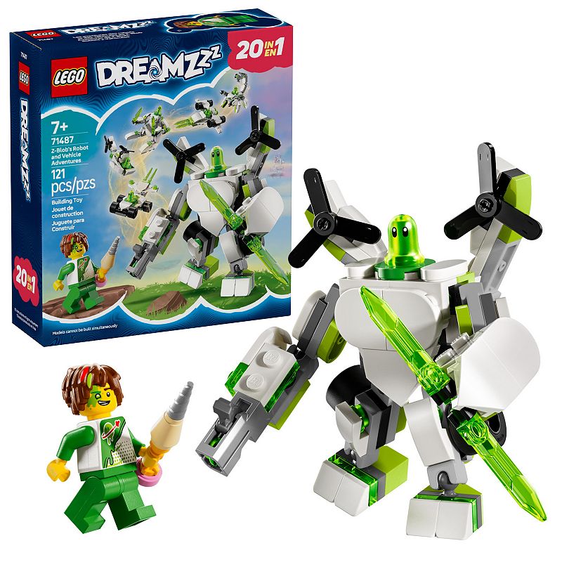 UPC 673419403290 product image for LEGO DREAMZzz Z-Blob's Robot and Vehicle Adventures Mech Toy Building Kit 71487, | upcitemdb.com