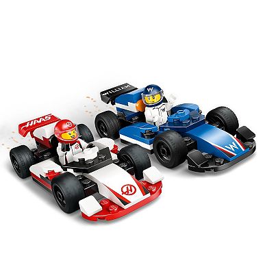 LEGO City F1 Williams Racing & Haas F1 Race Cars Building Toy 60464
