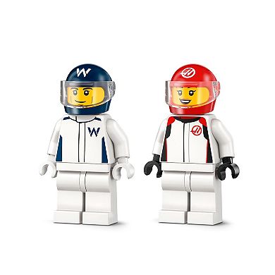 LEGO City F1 Williams Racing & Haas F1 Race Cars Building Toy 60464