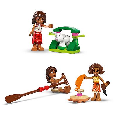 Disney's Moana 2 Moana’s Adventure Canoe Fantasy Toy Boat Building Set 43270 by Lego