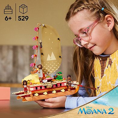 Disney's Moana 2 Moana’s Adventure Canoe Fantasy Toy Boat Building Set 43270 by Lego