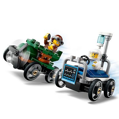 LEGO City Airplane vs. Hospital Bed Race Car Pack Building Toy 60459