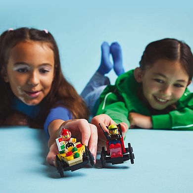 LEGO City Pizza vs. Fire Truck Race Car Pack Building Toy 60458