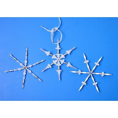 Creativity for Kids Beaded Snowflake Ornaments
