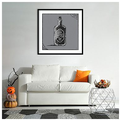 Haunted Halloween Vii By Hm Design Framed Canvas Wall Art Print