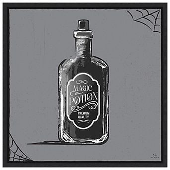 Haunted Halloween Vii By Hm Design Framed Canvas Wall Art Print