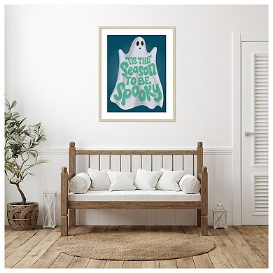 Hometown Halloween Vii By Softshell Studio Wood Framed Wall Art Print