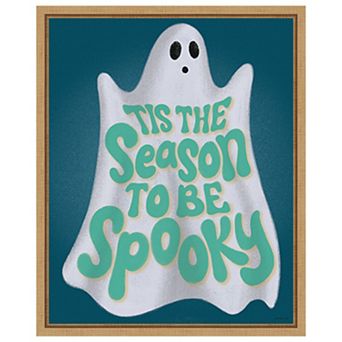 Hometown Halloween Vii By Softshell Studio Wood Framed Wall Art Print